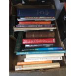 A box of books on antiques