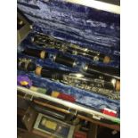 A King Tempo clarinet in hard case.