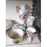 Six ceramic items