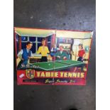 A vintage table tennis set - boxed.