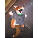 A large Basil Brush talking toy.