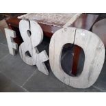 Three pine large letters