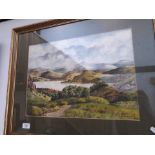 M.M. Fothergill, lake district landscape, watercolour, signed and dated April 1962, glazed and