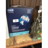 A boxed Oral-B waterjet cleaning system.