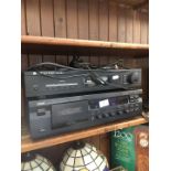 A Cambridge Audio digital tuner DAB300 and a Yamaha Natural Sound stereo cassette deck, model number