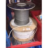 2 reels of cable.