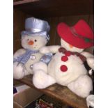 2 large soft toys - Snowmen.