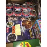 A box of ephemera, Star Wars and Thunderbirds