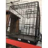 A dog cage