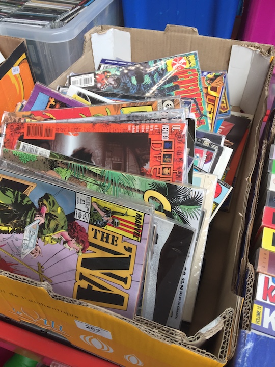 A box of comics, Marvel and DC