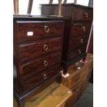 A pair of Stag Minstrel bedside cabinets.