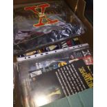 A box of X-Files ephemera