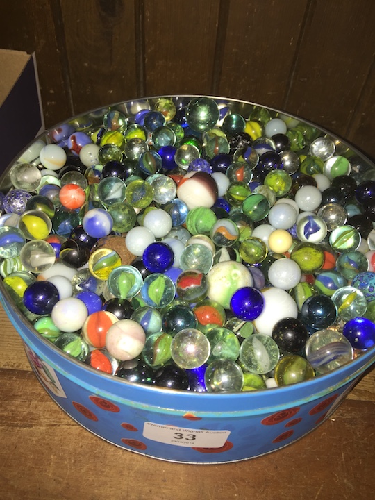 A tub of marbles