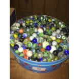 A tub of marbles