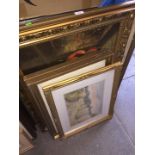 Quantity of prints and pictures to include in gilt frames.
