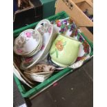 A mixed lot of ceramics including collectors plates, Losol ware, Masons ware and Delft, etc