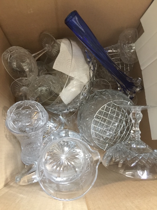 Box of glassware