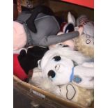 A box of soft toys