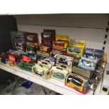 Various Corgi, Matchbox, Schuco etc boxed model cars, approx 62 pieces