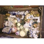 A box of assorted ornaments