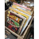 Small box of comic books etc.