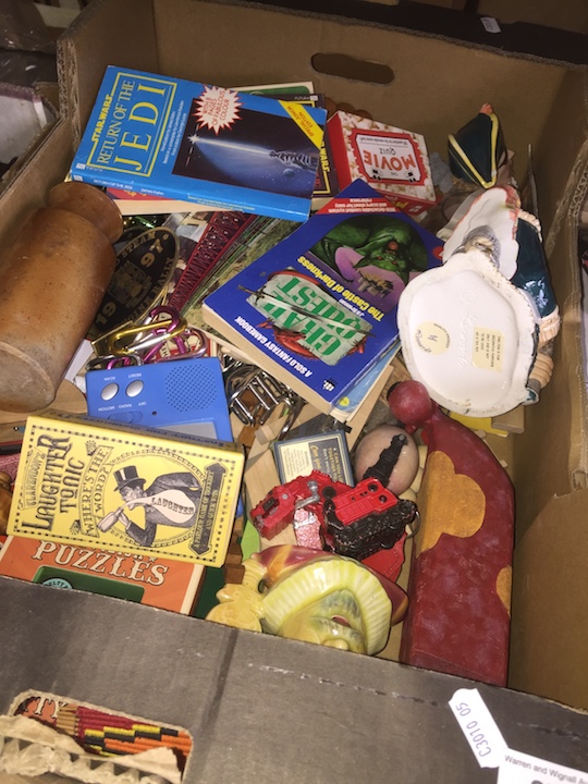 A box of collectables