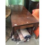 A Victorian two drawer Pembroke table.