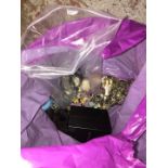 Bag of costume jewellery