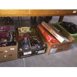 4 boxes of misc toys, some boxed, to include The Osborne family figures, Meccano army multikit,