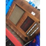 Vintage wooden radio