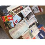 Box of stamps etc.