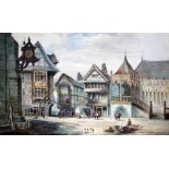 Charles James Keats (fl. 1880-1900), pair, London scenes, watercolours, 49cm x 31cm, signed,