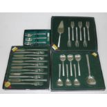 Four boxed sets of Viner's Studio stainless steel cutlery.