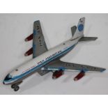 A Japanese Linemar tinplate Pan American jet liner.