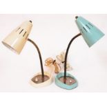 A matched pair of Pifco adjustable table lamps.