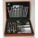 A Viner's Studio stainless steel canteen of cutlery.