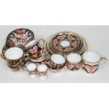A mixed lot of Crown Derby, Royal Crown Derby and Wileman & Co imari pattern china, approx. 31