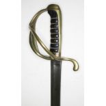 A 19th century style American light cavalry sabre, possibly later manufacture, length 95cm.