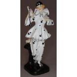 A rare Royal Doulton figure "The Mask" HN733 designed by Leslie Harradine, circa 1926, impressed and