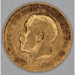 George V 1914 half sovereign ONLY 12% BUYER'S PREMIUM (INCLUSIVE OF VAT) NORMAL ONLINE FEES MAY