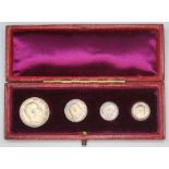 Edward VII 1903/1904 mixed maundy money set.