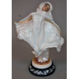 A Howard J Wedgwood Fine Bone China Ltd figure Sophia, height 31cm. Condition - sticky mark to