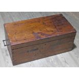 An early 20th century camphor wood campaign type trunk, previously belonging to HF Joynt Royal