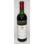 1x bottle Chateau Mouton Rothschild 1971 Condition - level mid shoulder, cork dropped slightly, foil