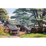 Sydney Buckley (1899-1982), "Barn At Hill Farm, watercolour, 50cm x 34cm, signed lower right,