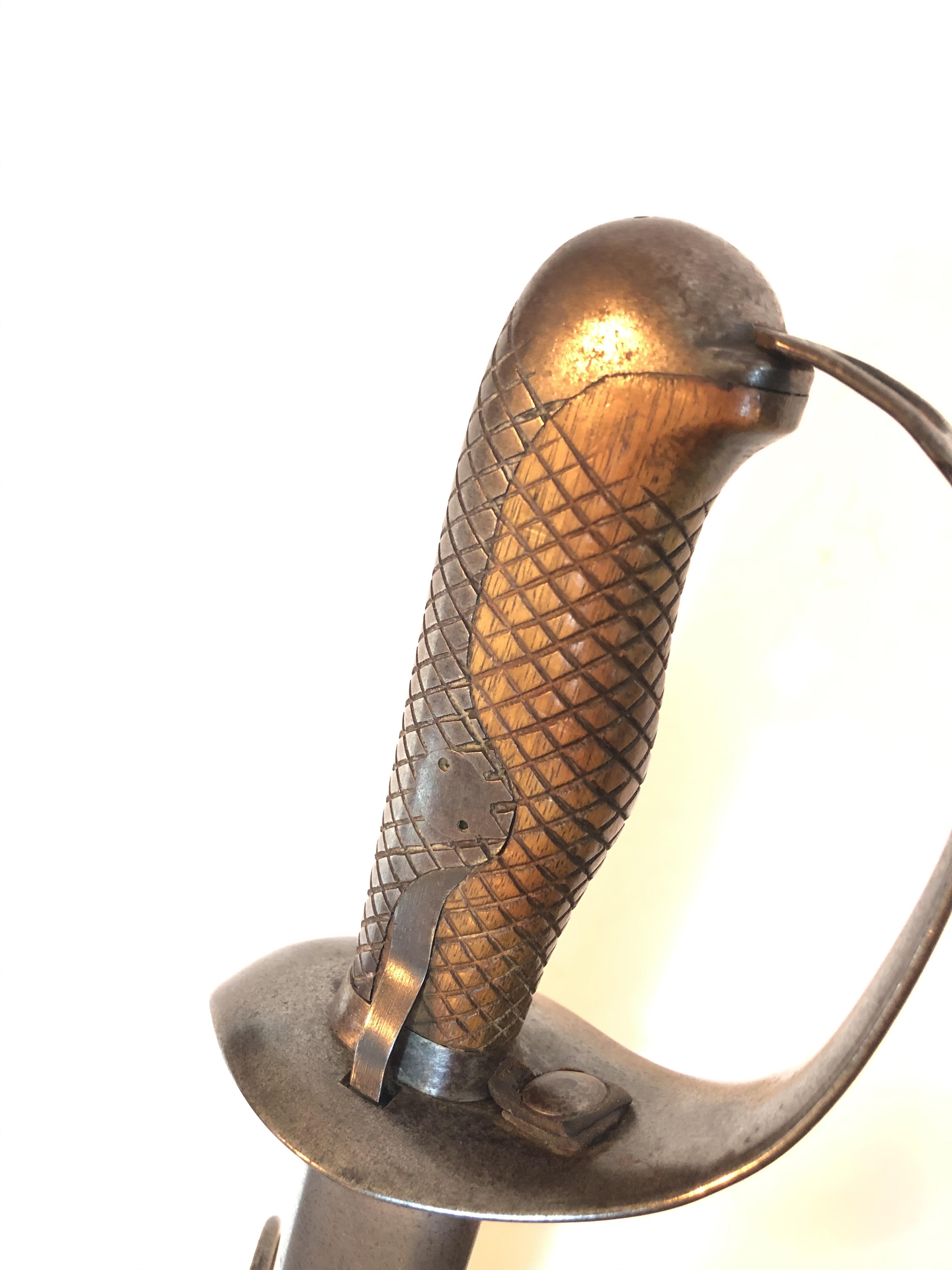 A 20th century eastern cavalry sword and scabbard, length 100cm. - Image 7 of 13