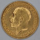 George V 1914 sovereign ONLY 12% BUYER'S PREMIUM (INCLUSIVE OF VAT) NORMAL ONLINE FEES MAY APPLY