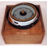 A late 20th century ship's compass from the merchant coaster Mosa by Cassens and Plath. Provenance -