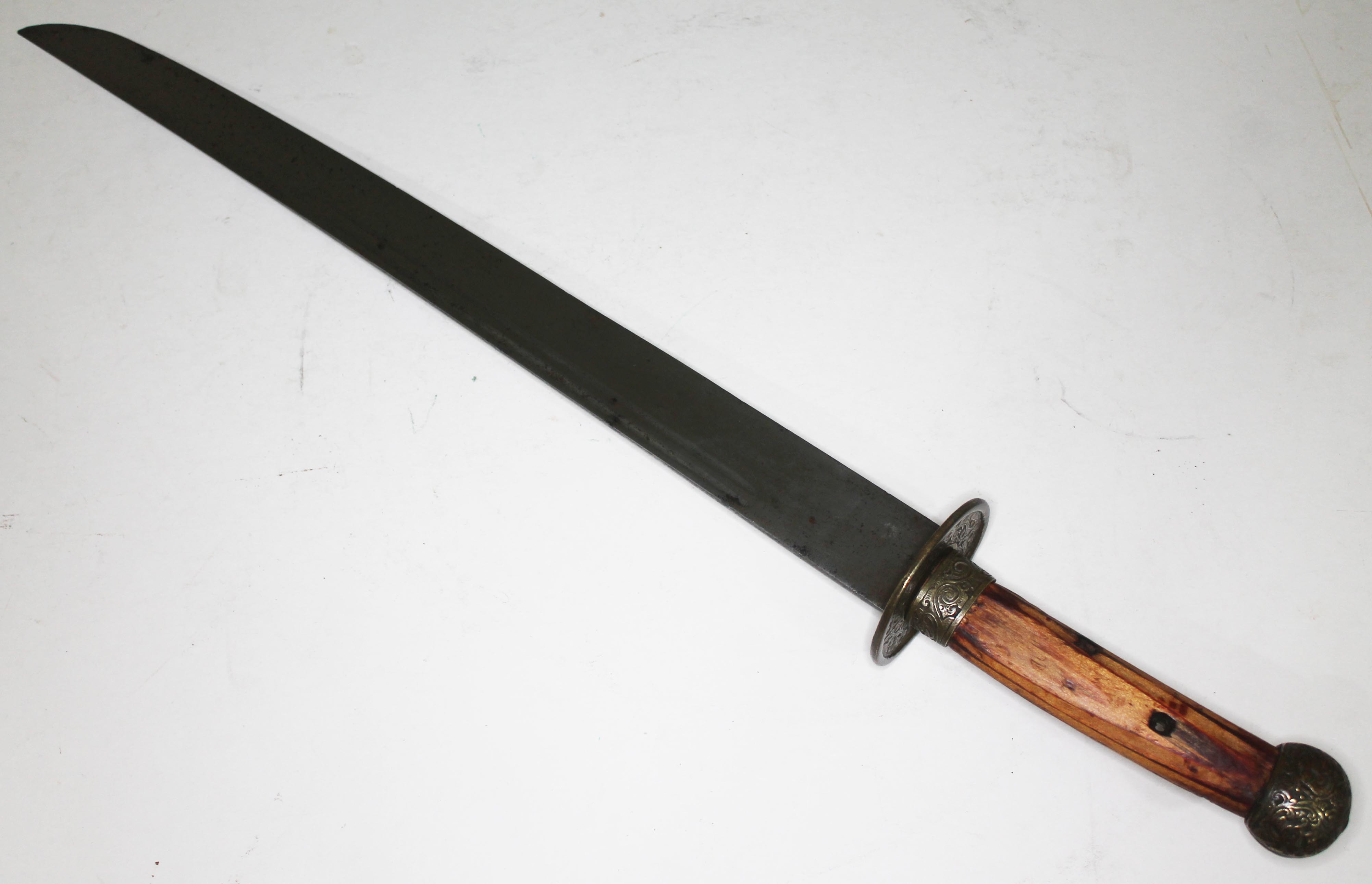 A Chinese short sword, Boxer Rebellion period, length 60cm. - Image 2 of 2