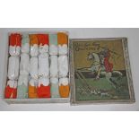 A box of unused vintage Ride a Cock Horse Crackers.